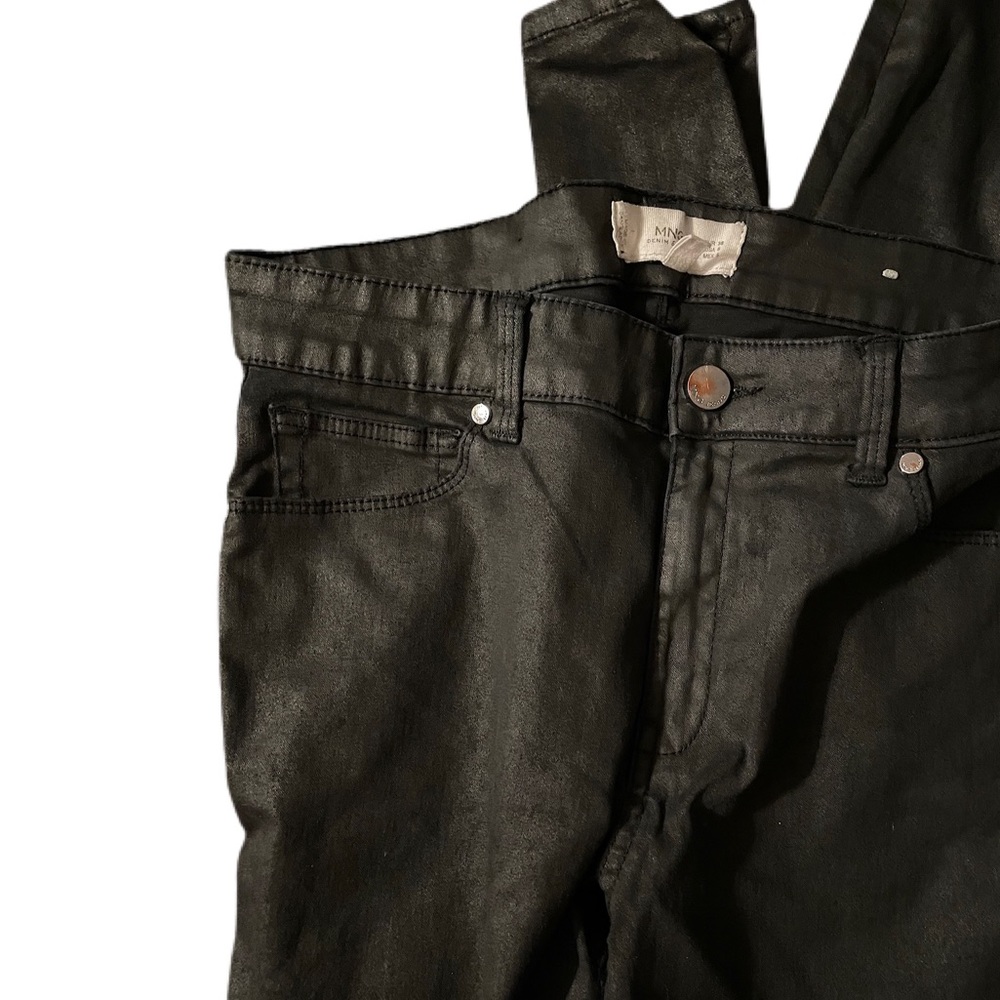 Leather Look Skinny Pants